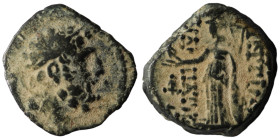 Seleucid Kingdom. Antiochos IX. Kyzikenos. (114-113 BC). Bronze Æ. Antioch. artificial sandpatina. 17mm, 4,52g