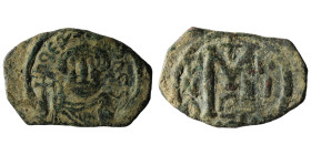 Constans II. (641-668 AD). Follis. Obv: cuirassed bust of Constans II. facing. Rev: M. 27mm, 4,18g