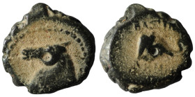 Seleucid Kingdom. Demetrios I. Soter. (162-150 BC). Bronze Æ. Antioch. artificial sandpatina. 15mm, 3,53g