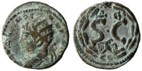 Elagabalus. (218-222 AD). Æ Bronze. Syria. Antioch. Obv: bust of Elagabalus left. Rev: SC in wreath. 20mm, 6,33g