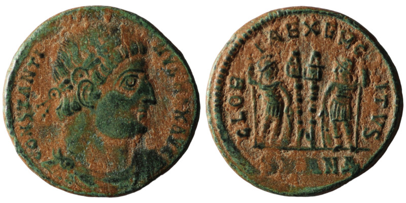 Constantinus I. (306-337 AD). Æ Follis. Antioch. Obv: CONSTANTINVS MAX AVG. laur...