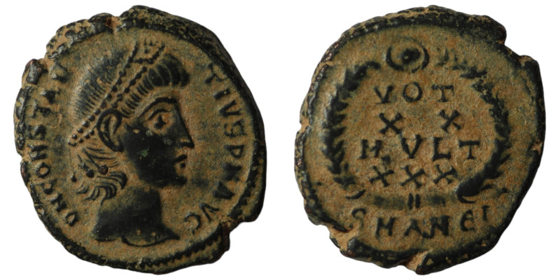 Constans. (342-343 AD). Follis. Antioch. 15mm, 2,37g