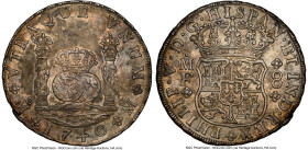 Philip V 8 Reales 1740 Mo-MF AU Details (Cleaned) NGC, Mexico City mint, KM103, Cal-1446. Signs of harsh cleaning can be seen beneath parts of the pat...