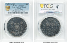 Charles III 8 Reales 1765 Mo-MF XF Details (Chop Mark) PCGS, Mexico City mint, KM105, Cal-1088. An obverse scrape between the right-most globe and the...