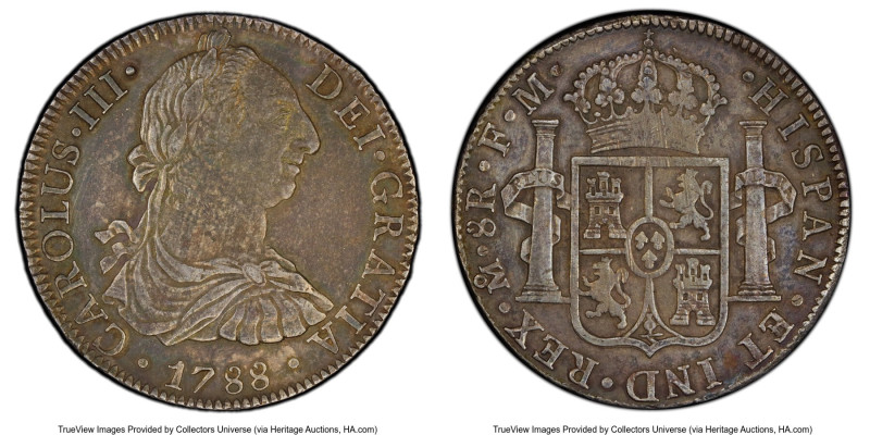 Charles III 8 Reales 1788 Mo-FM AU55 PCGS, Mexico City mint, KM106.2a, Cal-1132....