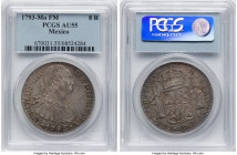 Charles IV 8 Reales 1793 Mo-FM AU55 PCGS, Mexico City mint, KM109, Cal-955. HID09801242017 © 2024 Heritage Auctions | All Rights Reserved