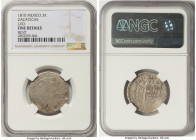 Zacatecas. Ferdinand VII "Royalist" 2 Reales 1811 Fine Details (Bent) NGC, Zacatecas mint, KM187. LVO. A popular War of Independence issue, even when ...