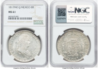 Ferdinand VII 8 Reales 1817 Mo-JJ MS61 NGC, Mexico City mint, KM111, Cal-1332. HID09801242017 © 2024 Heritage Auctions | All Rights Reserved