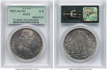 Zacatecas. Ferdinand VII "Royalist" 8 Reales 1821 Zs-RG AU55 PCGS, Zacatecas mint, KM111.5, Cal-1465. "HISPAN" variety. HID09801242017 © 2024 Heritage...