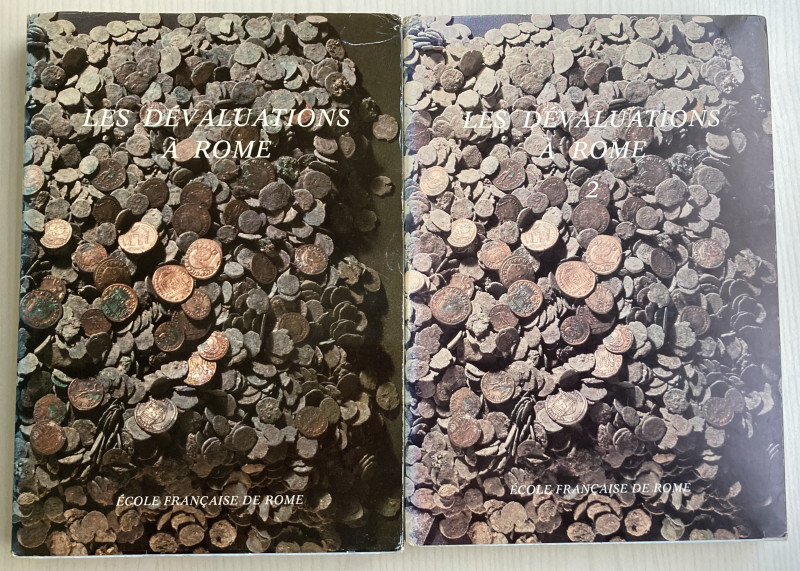 AA. VV. Les dévaluations a Rome époque républicaine et impériale. 2 Voll. Part 1...