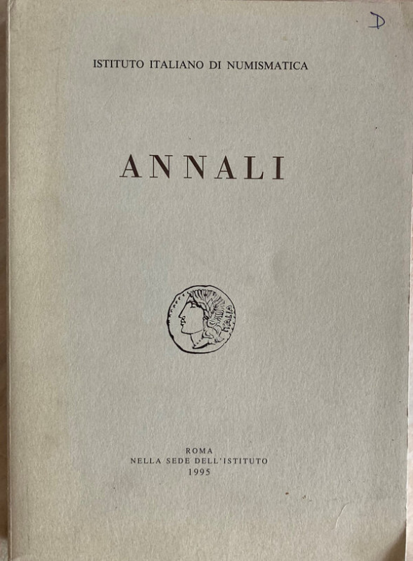 A.A.V.V. Istituto Italiano di Numismatica. Annali 42. Roma, 1995. softcover, 307...