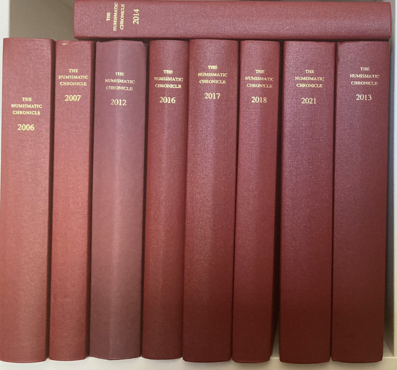 AA.VV. The Numismati Chronicle. Lotto di 9 Voll.: 2006 – 2007 – 2012 – 2013 – 20...