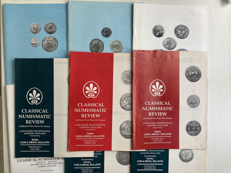 AA.VV. Classic Numismatic Review. Lotto di 9 Riviste. No 3 1991 – No. 4 1991 – N...