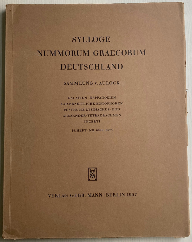 Sylloge Nummorum Graecorum Deutschland. Sammlung v.. Aulock. Galatien Kappadokie...