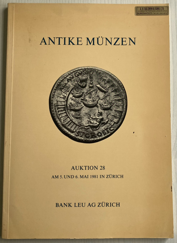 Bank Leu Auktion 28 Antike Munzen der Griechen, Kelten, Juden, Romer und Byzanti...