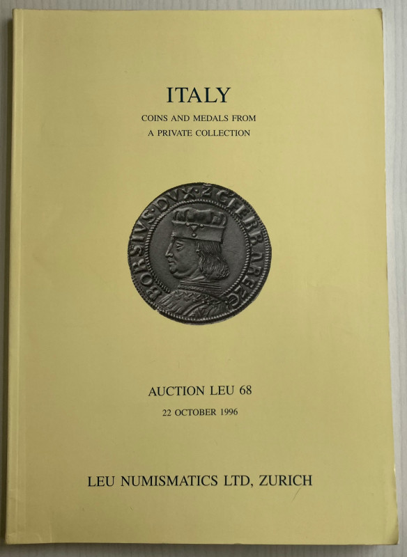 Bank Leu (Leu Numismatics). Auktion 68. Italy Coins and Medals from Private Coll...