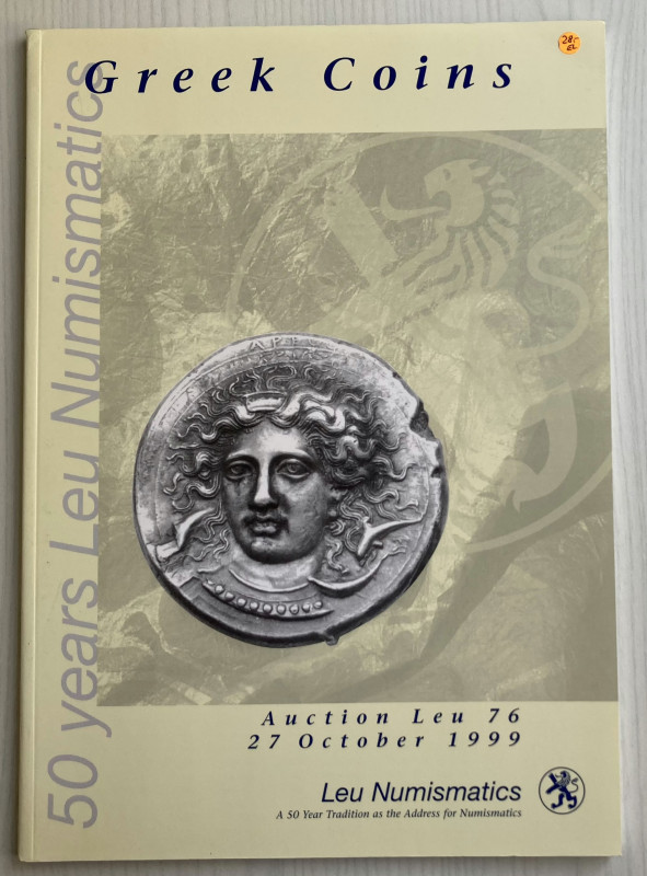 Bank Leu (Leu Numismatics). Auction 76. Greek Coins, An Exceptional Private Coll...