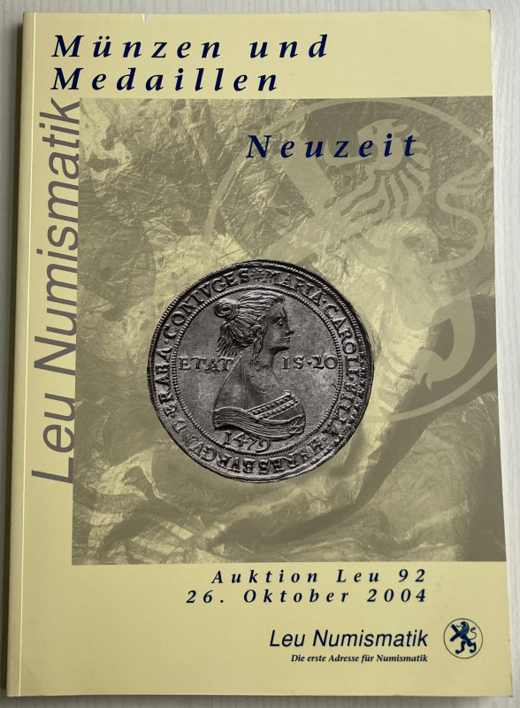 Bank Leu (Leu Numismatics). Auktion 92. Munzen und Medaillen Mittelalter Neuzeit...