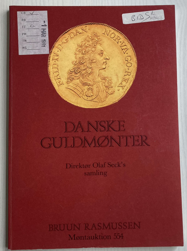 Bruun Rasmussen Montauktion 554. Danish Gold Coins. The Collection of the late O...