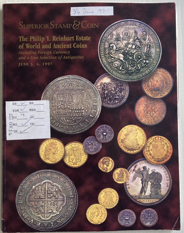 Superior Stamp & Coin. The Philip Y. Reinhart Estate of World and Ancient Coins,...