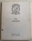 Christie's Fine Antiquities. The properties of Edward Lucie-Smith.London 31 May 1979. Brossura ed. pp. 78, lotti 384, ill. a colori, tavv. 73 in b/n. ...