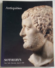 Sotheby's Antiquities and Islamic Works of Art. New York 5 June 1999. Brossura ed. pp. 228, lotti 396, ill. a colori. Ottimo stato.