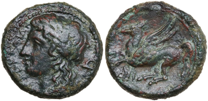 Sicily. Syracuse. Agathokles (317-289 BC). AE 18 mm. Obv. Laureate head of Apoll...