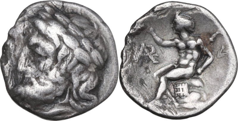 Continental Greece. Arkadia, Arkadian League. AR Triobol or Hemidrachm, c. 195-1...