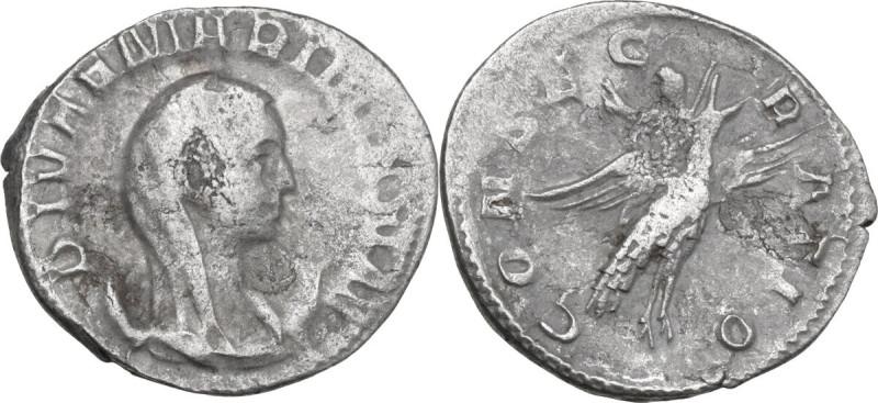 Mariniana, wife of Valerian I (died before 253 AD). AR Antoninianus. Obv. DIVAE ...