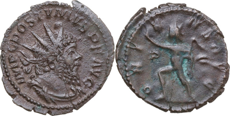 Postumus (259-268). BI Antoninianus. Treveri (Trier) mint, 268 AD. Obv. IMP C PO...