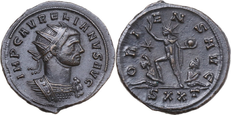 Aurelian (270-275). BI Antoninianus, Ticinum mint. Obv. IMP C AVRELIANVS AVG. Ra...