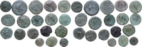 Greek World. Lot of eighteen (18) bronze to be sorted. AE. General good conditions.