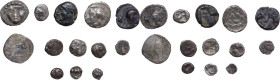 Greek World. Lot of thirteen (13) Silver fraction from Asia Minor, including: Aeolis, Elaia; Ionia, Ephesos; Ionia, Kolophon; Pisidia, Aspendos; Cilci...