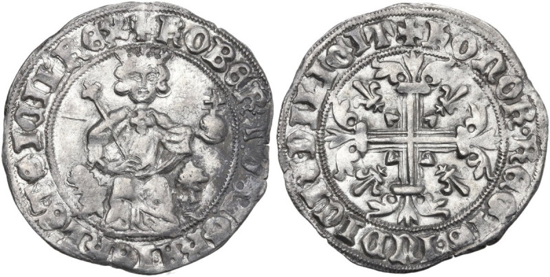 Napoli. Roberto d'Angiò (1309-1343). Gigliato. P/R 1/2; MIR (Napoli) 28. AG. 4.0...