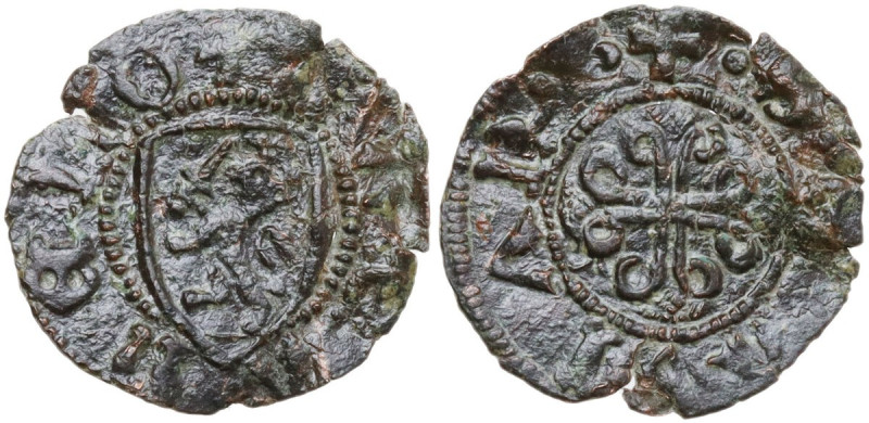 Recanati. Autonome (Sec. XV). Picciolo. CNI tav. XXVI, 23. MI. 0.36 g. 15.00 mm....