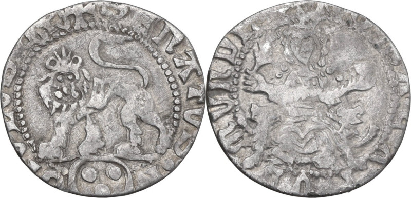 Roma. Senato Romano (1294-1303). Grosso con stemma Annibaldi (?). CNI 257/258; M...