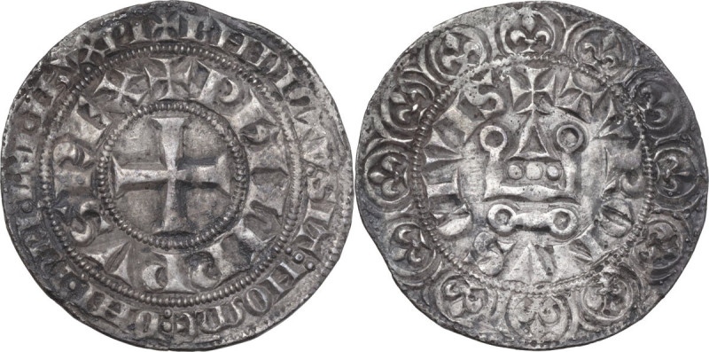 France. Philip IV (1268-1314), called the Fair. Gros Tournois à l'O rond n.d. (u...