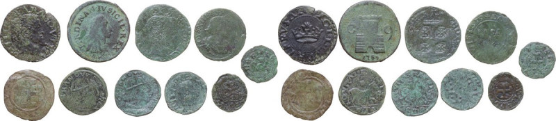 Lotto di dieci (10) monete in prevalenza di ambito napoletano. AE.