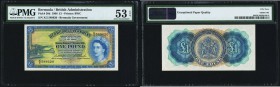 Bermuda Bermuda Government 1 Pound 1.10.1966 Pick 20d PMG About Uncirculated 53 EPQ. 

HID09801242017