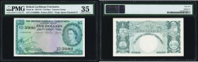 British Caribbean Territories Eastern Group 5 Dollars 2.1.1964 Pick 9c PMG Choice Very Fine 35. 

HID09801242017