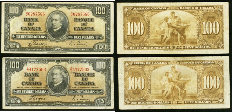 BC-27b 100 Dollars 1937 Fine-Very Fine; BC-27c 100 Dollars 1937 Fine. 

HID09801...