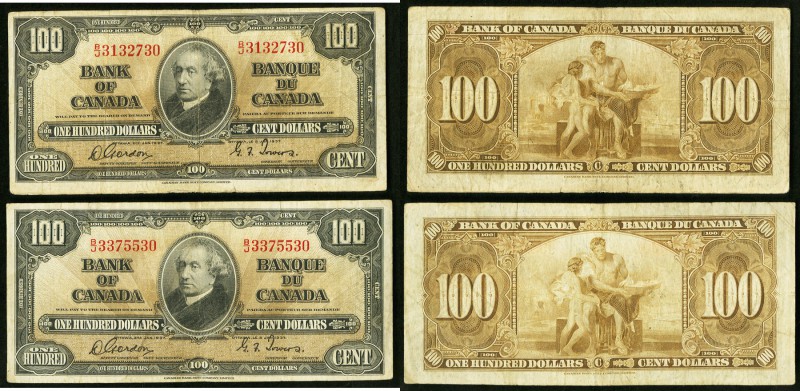 BC-27b 100 Dollars 1937, Two Examples Fine or Better. 

HID09801242017