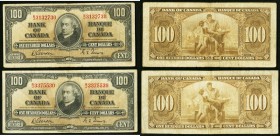 BC-27b 100 Dollars 1937, Two Examples Fine or Better. 

HID09801242017