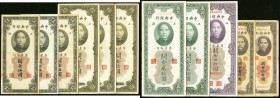 A Selection of Eleven Bank Notes Issued by the Central Bank of China ca. 1930-1947 Very Good-Fine or better. There will be no returns on this lot for ...