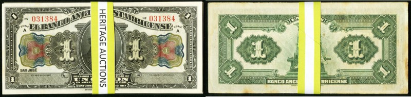 Costa Rica Banco Anglo Costarricense 1 Colon L. 1917 Pick S121r, Thirty Remainde...