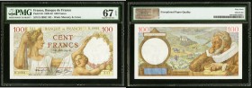 France Banque de France 100 Francs 13.3.1941 Pick 94 PMG Superb Gem Unc 67 EPQ. 

HID09801242017