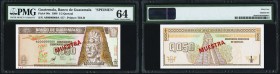 Guatemala Banco de Guatemala 1/2 Quetzal 1998 Pick 98s Specimen PMG Choice Uncirculated 64. 

HID09801242017