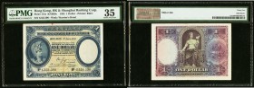 Hong Kong Hongkong & Shanghai Banking Corporation 1 Dollar 1.6.1935 Pick 172c PMG Choice Very Fine 35. Minor ink.

HID09801242017