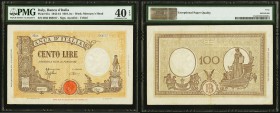 Italy Banca d'Italia 100 Lire 1943-44 Pick 67a PMG Extremely Fine 40 EPQ. 

HID09801242017