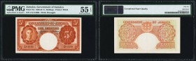 Jamaica Government of Jamaica 5 Shillings 1.11.1949 Pick 37a PMG About Uncirculated 55 EPQ. 

HID09801242017